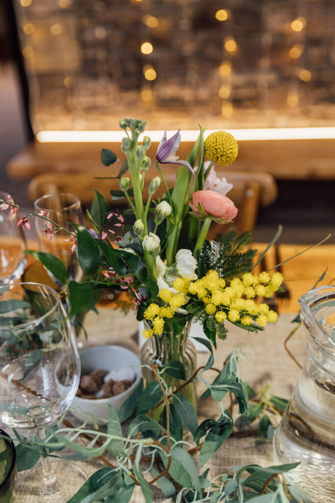 Cairns Farm Estate wedding table decor flowers -- Sarah Fulton Photography