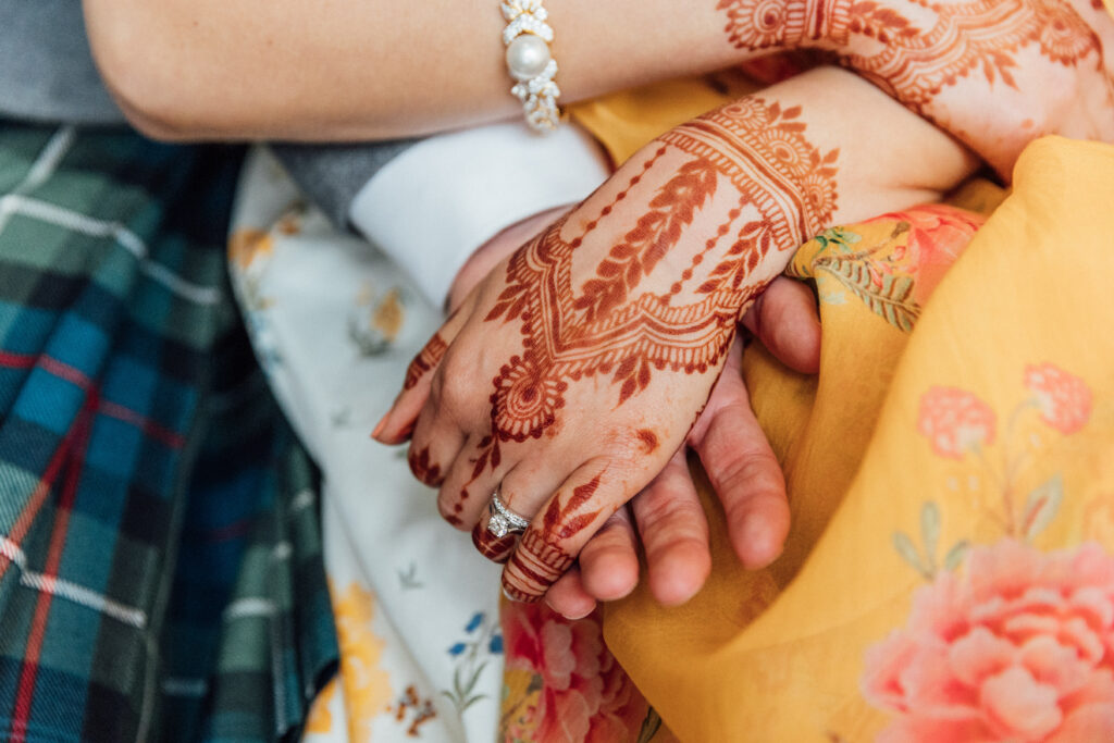 Cairns Farm Estate bride henna - Sarah Fulton Photography