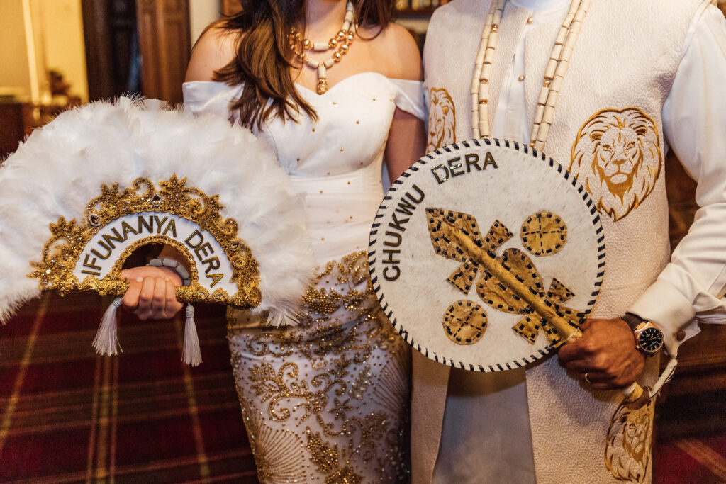 Nigerian fans at Carberry Tower wedding